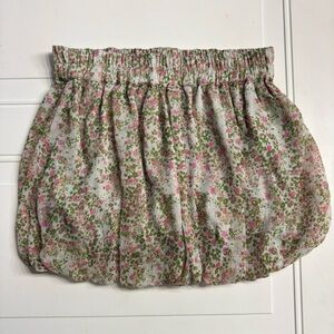 Dizzy Lizzy Women’s Sz L Bubble Balloon Floral Mini Skirt